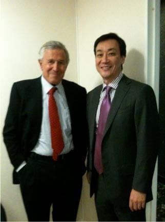 Dr. Lee with Daniel Marchac, past president of European Association of Plastic Surgeons